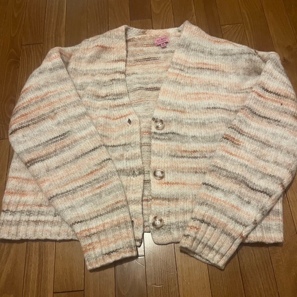 Francesca’s Striped Women's Cardigan Sweater